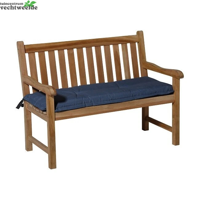 Madison Bankkussen L80b48cm Panama Blauw 4 Madison Bankkussen L80b48cm Panama Blauw - Afbeelding 2