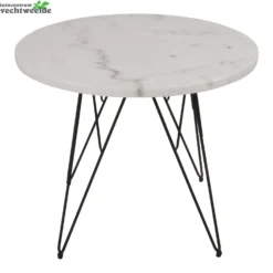 Bijzettafel Marmer Wit L55b45cm