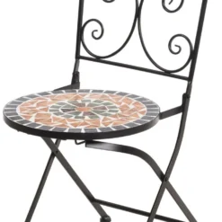 BISTRO STOEL ZWART MOZAIEK