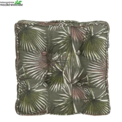 Mood Flora Mattres Kussen D. Green - L45xw45xh7cm