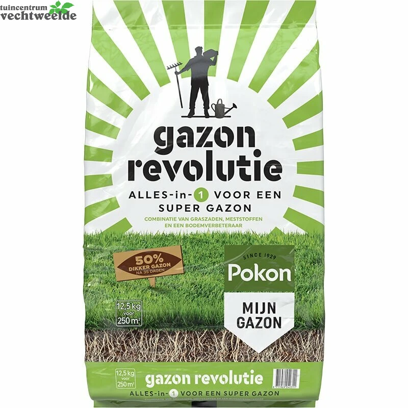 Pokon Gazon Revolutie 12.5kg 3 Pokon Gazon Revolutie 12.5kg