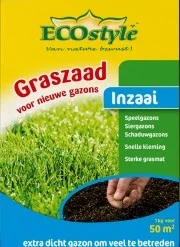 Ecostyle Graszaad-inzaai 1Kg 50m² -Goedkope Tuin Prachtig Winkel graszaad inzaai 1kg 50m 180x264 62093ccd80729 l