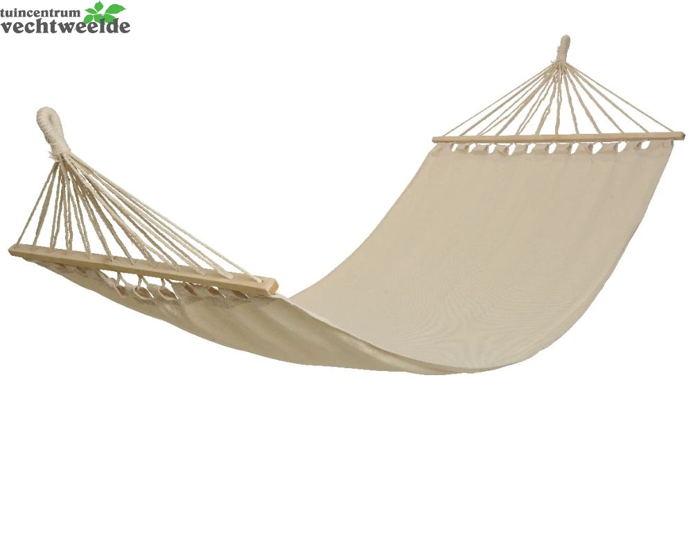 Decoris Hangmat Pes Kat.hout L100b200cm Wit 3 Decoris Hangmat Pes Kat.hout L100b200cm Wit