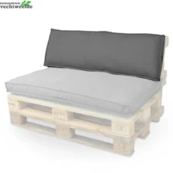 Unique Living Palletkussen Luana L40b120 D.grijs