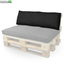 Unique Living Palletkussen Luana L40b120cm Zwart