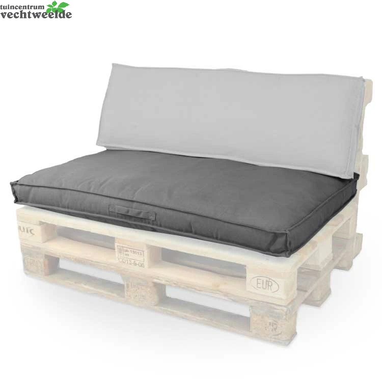 Unique Living Palletkussen Luana L80b120 D.grijs 3 Unique Living Palletkussen Luana L80b120 D.grijs