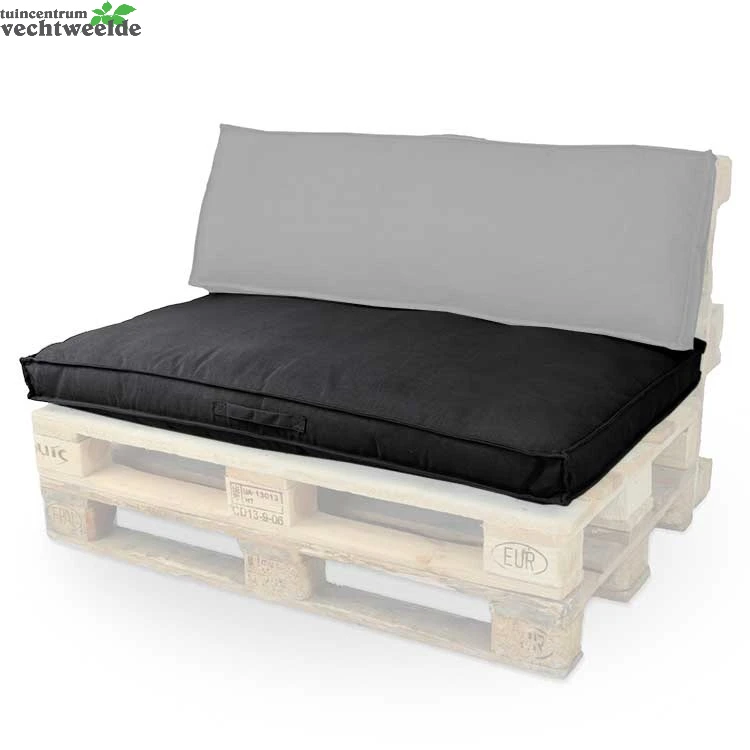 Unique Living Palletkussen Luana L80b120cm Zwart 3 Unique Living Palletkussen Luana L80b120cm Zwart