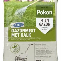 Pokon Gazonmest Met Kalk 3-in-3 75m2