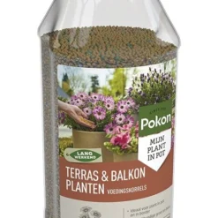 Pokon Terras & Balkon Planten Langwerkende Voedingskorrels 1800 Gram