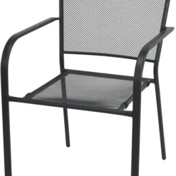 STOEL STAPELAAR MESH GRIJS
