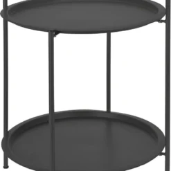 TAFEL ROND 50CM DONKER GRIJS