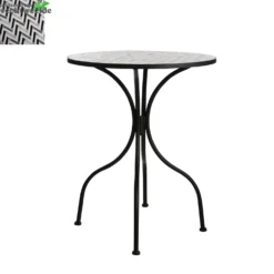 Tafel Verano Dia61 H76 CM Zwart
