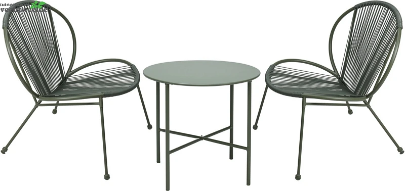 TUINMEUBELSET 3DLG GROEN 3 TUINMEUBELSET 3DLG GROEN